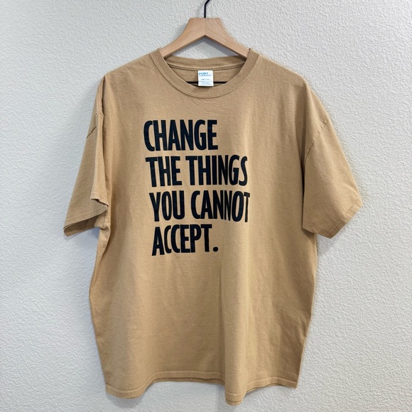Port and Company Other - “Change The Things You Cannot Accept” Graphic T-Shirt – 2XL – Levine Museum